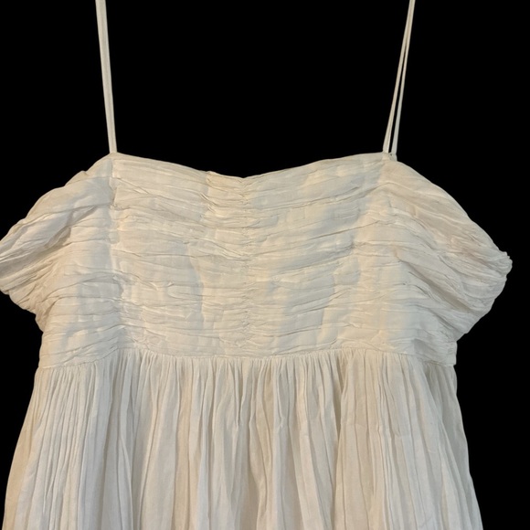 Anthropologie Forever That Girl Mini Dress Size XL White Spaghetti Straps Flowy - Picture 4 of 15